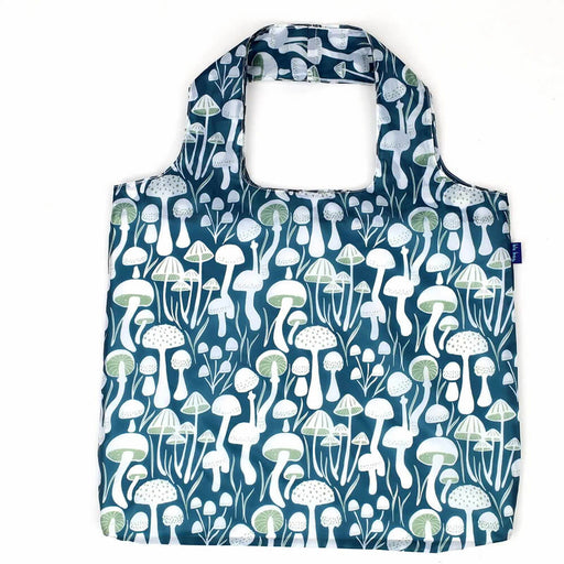 Mushrooms blu Bag Reusable Shopper Tote