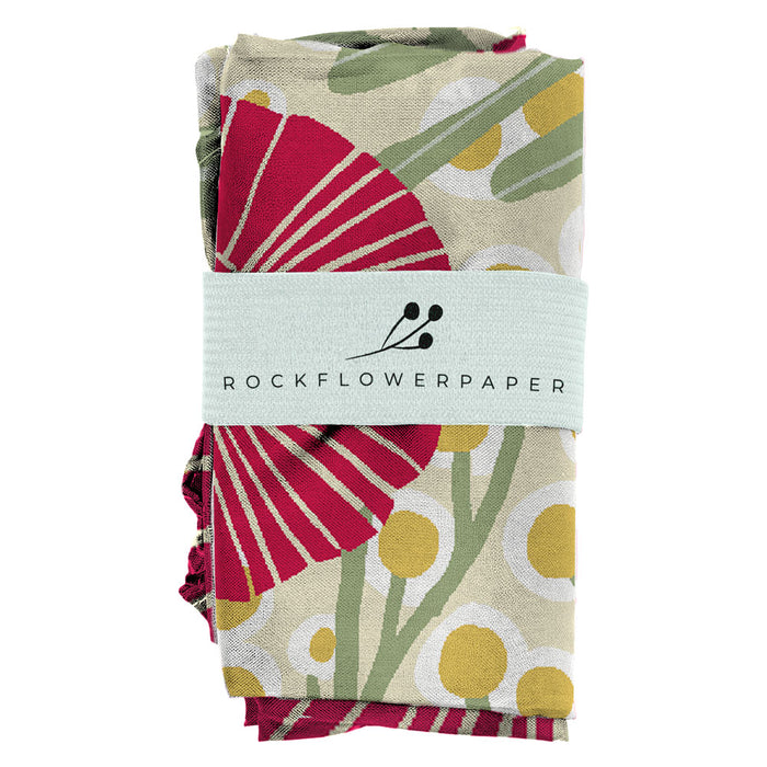 Camellia Bouquet blu Reusable Shopping Bag