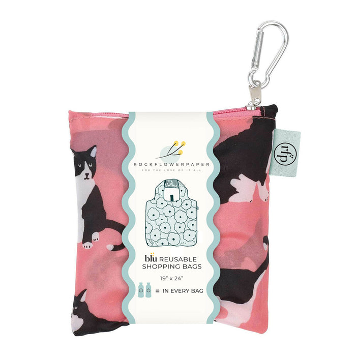 Kitties blu Reusable Shopping Bag