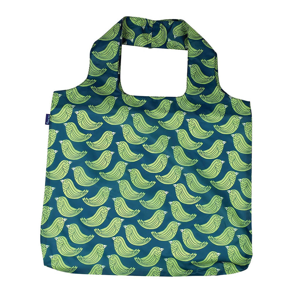 Woodland Birds blu Bag Reusable Shopper Tote