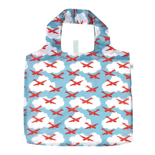 Airplane blu Reusable Shopping Bag