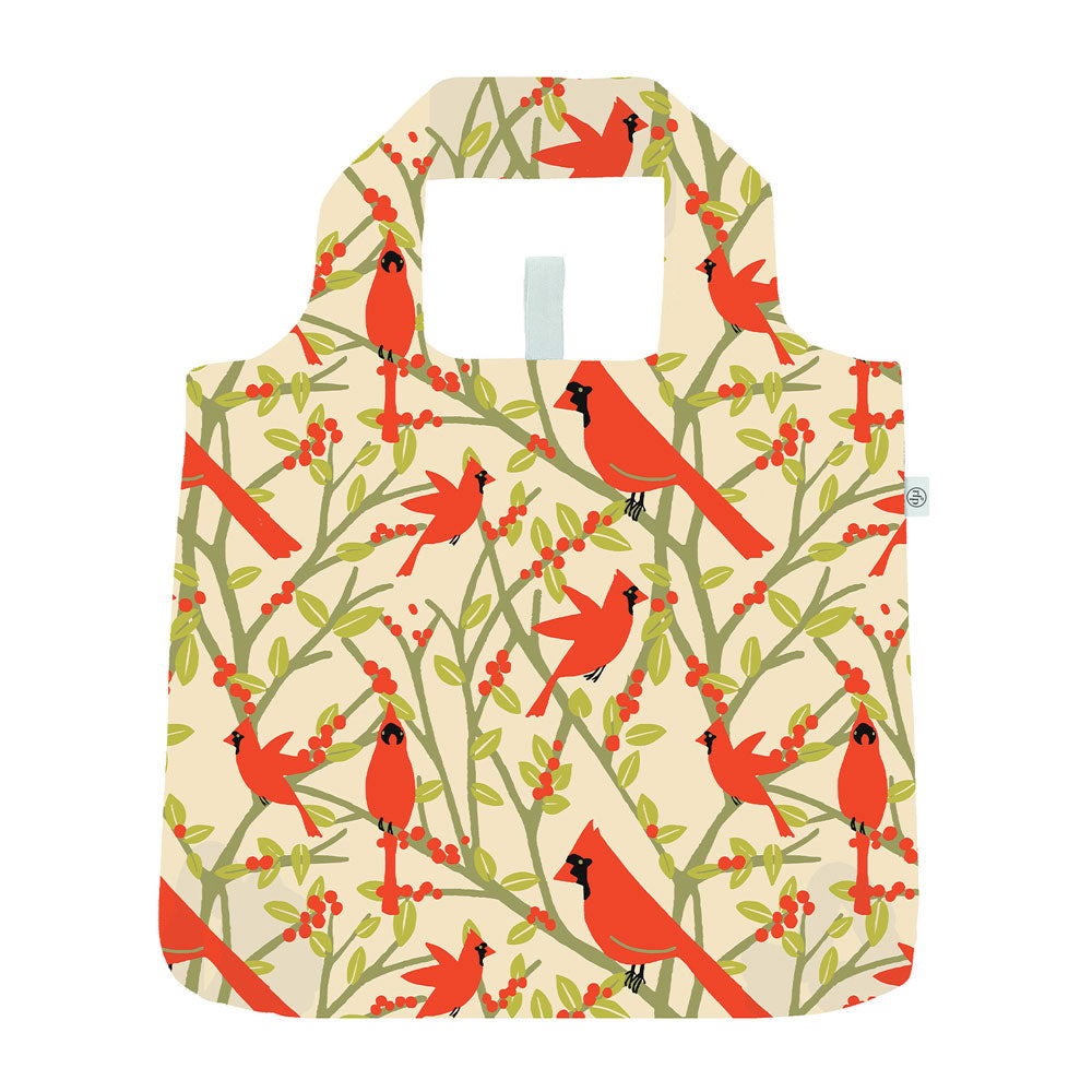 Cardinal Birds blu Reusable Shopping Bag