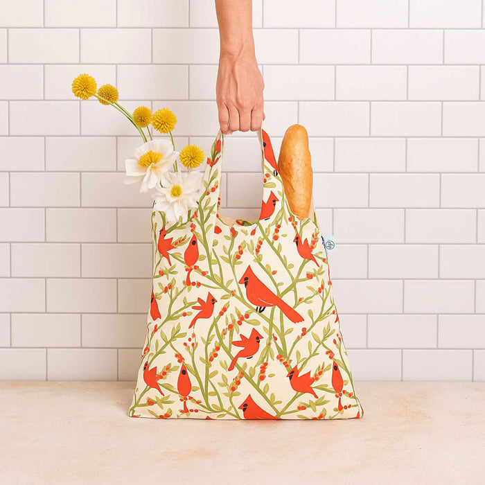 Cardinal Birds blu Reusable Shopping Bag