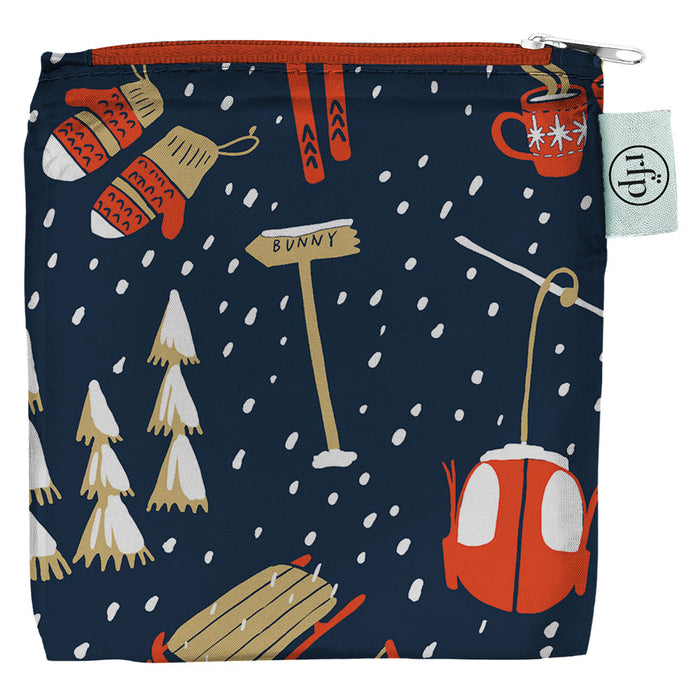 Nordic Ski Navy blu Reusable Shopping Bag