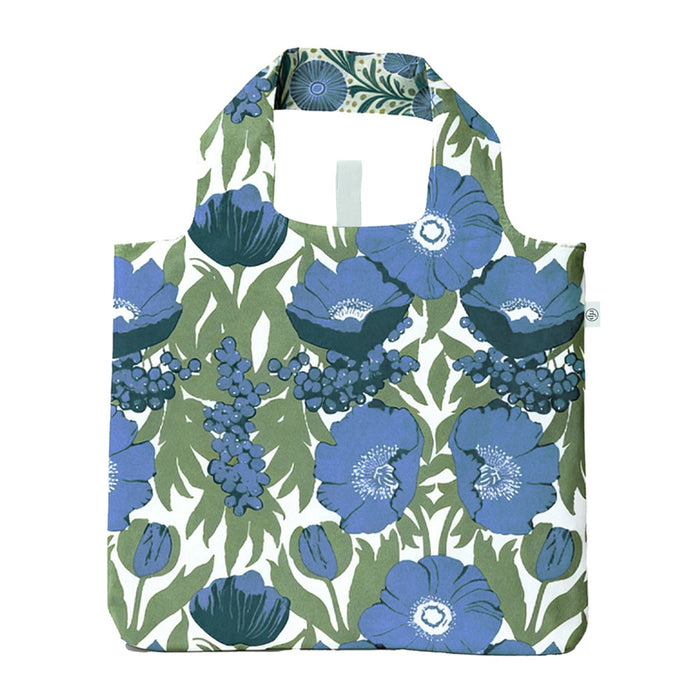 Icelandic Poppies blu Reusable Shopping Bag