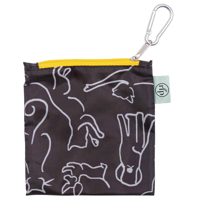 Dog And Cat blu Reusable Shopping Bag