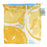 Lemon Slices  blu Reusable Shopping Bag