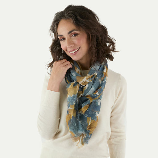 ICELANDIC POPPIES BLUE Featherweight Scarf