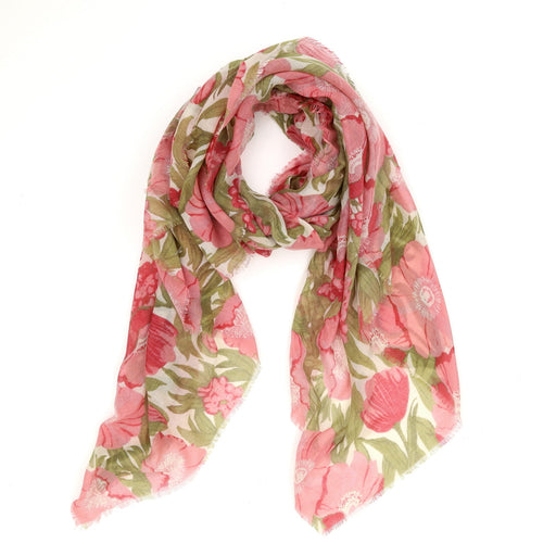 ICELANDIC POPPIES Pink Featherweight Scarf