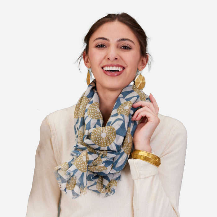STRAW SUNFLOWER Featherweight Scarf