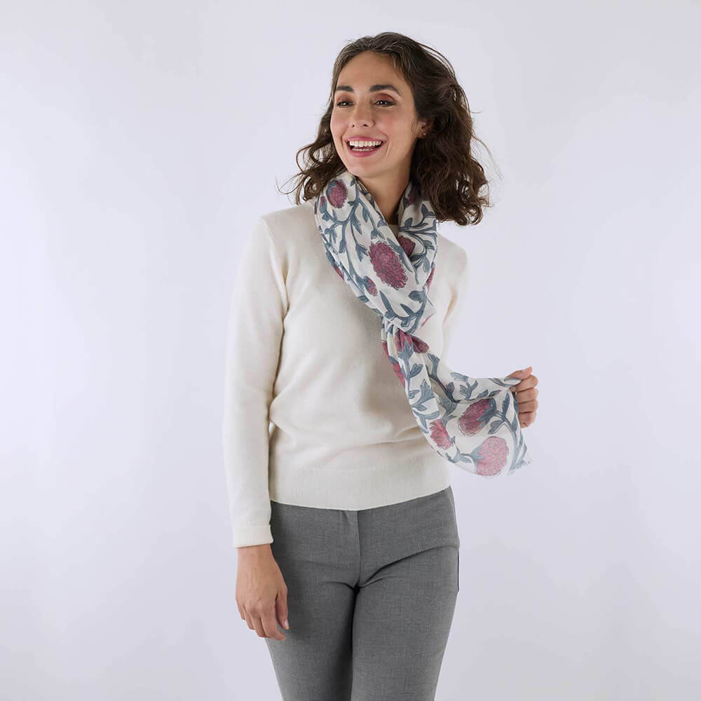 Ainsely Burgundy Featherweight Scarf