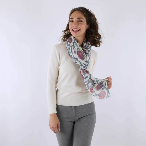 Ainsely Burgundy Featherweight Scarf