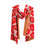 POPPIES RED Reversible Wrap Scarf