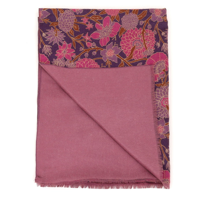 Capri Plum Reversible Wrap Scarf