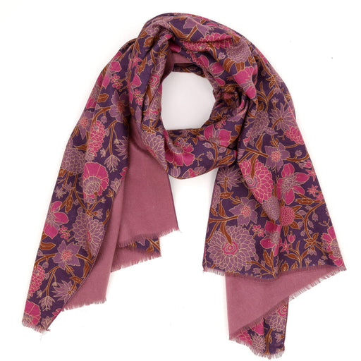 Capri Plum Reversible Wrap Scarf