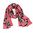 Chrysanthemum Flower Pink Reversible Wrap Scarf