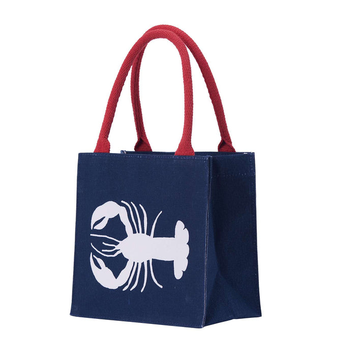 LOBSTER NAVY Itsy Bitsy Reusable Gift Bag Tote