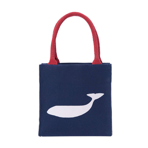 WHALE NAVY Itsy Bitsy Reusable Gift Bag Tote