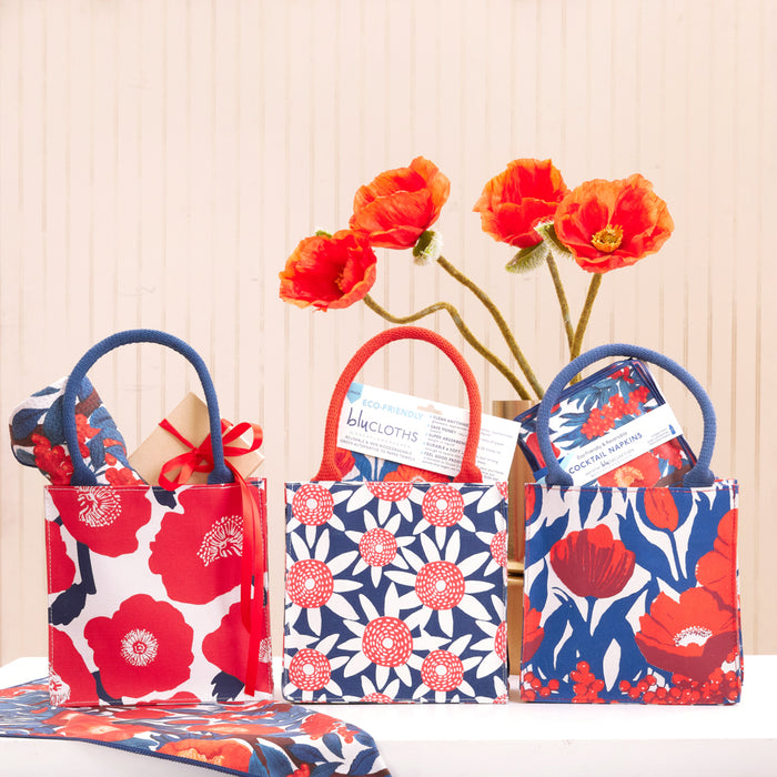 POPPIES Itsy Bitsy Reusable Gift Bag Tote