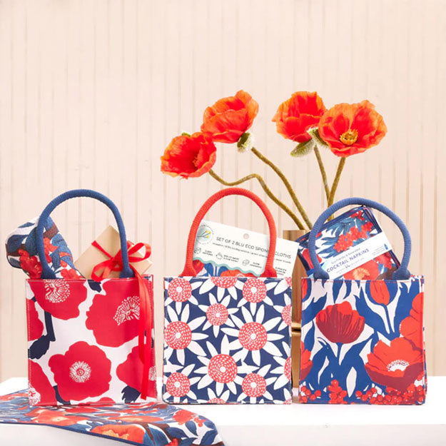 Straw Sunflower Red Reusable Itsy Bitsy Gift Bag