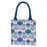 TILLY BLUE GREEN Itsy Bitsy Reusable Gift Bag Tote