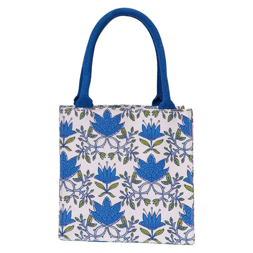 TILLY BLUE GREEN Itsy Bitsy Reusable Gift Bag Tote