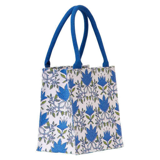 TILLY BLUE GREEN Itsy Bitsy Reusable Gift Bag Tote