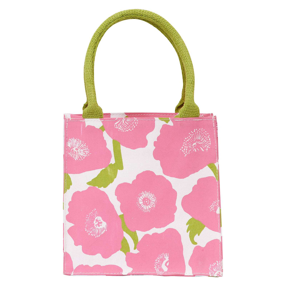 POPPY PINK Itsy Bitsy Reusable Gift Bag Tote