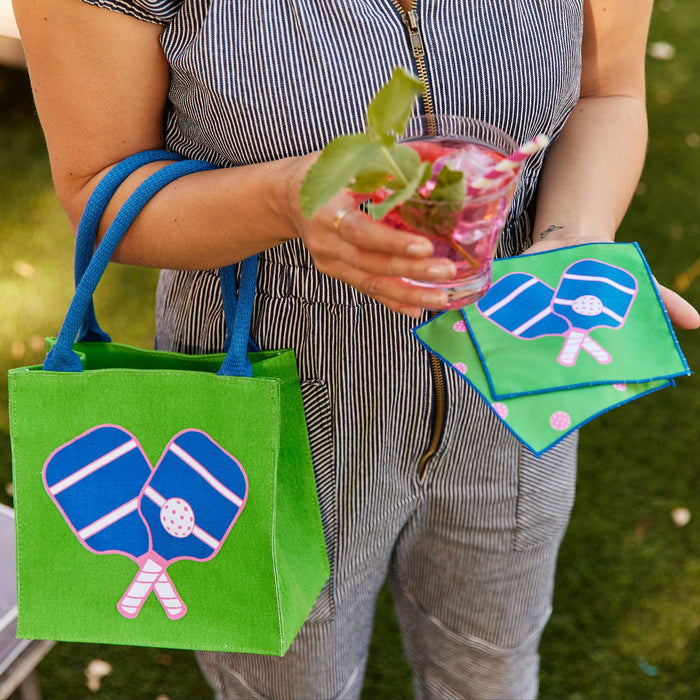 PICKELBALL GREEN Itsy Bitsy Reusable Gift Bag Tote (Available: 03/29/2024)