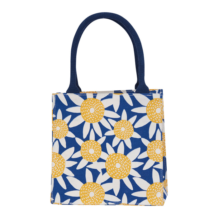 STRAW SUNFLOWER YELLOW Itsy Bitsy Reusable Gift Bag Tote