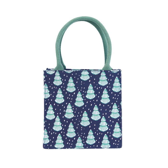 WINTER TREES Itsy Bitsy Reusable Gift Bag Tote