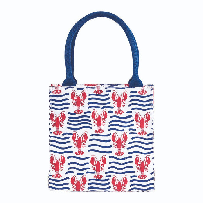 LOBSTER WAVES Itsy Bitsy Reusable Gift Bag Tote (Available: 01/31/2025)