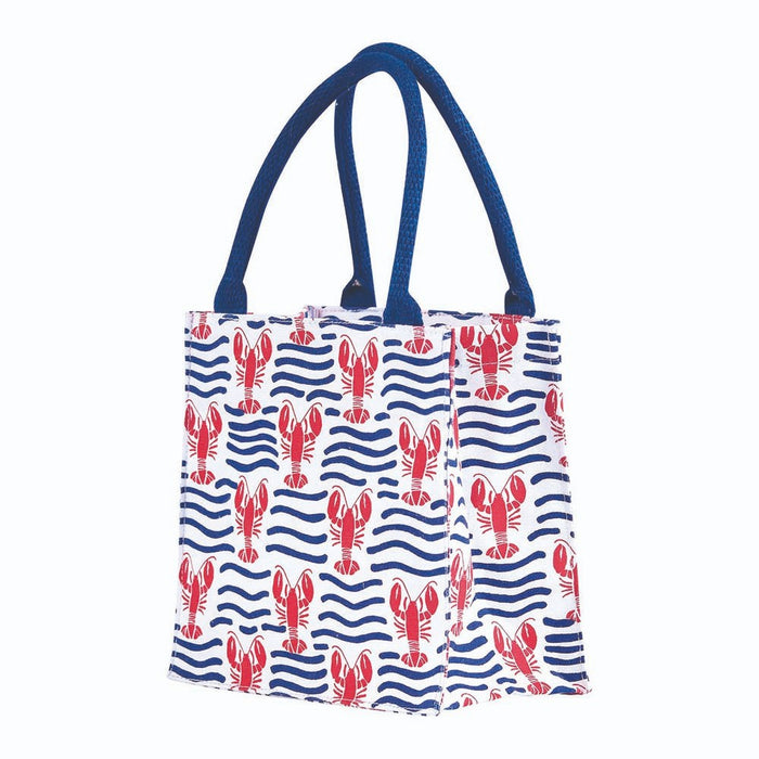 LOBSTER WAVES Itsy Bitsy Reusable Gift Bag Tote