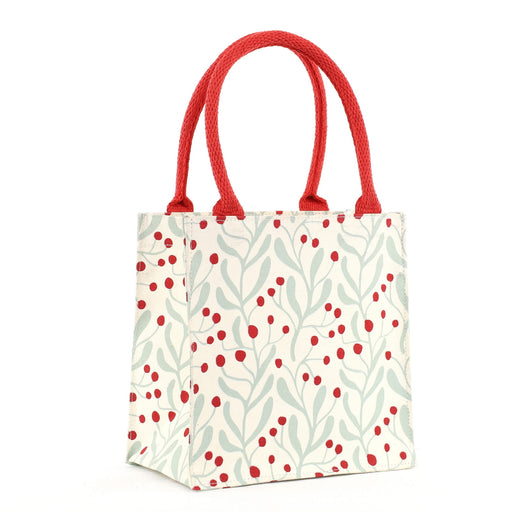 Scarlet Mistletoe Itsy Bitsy Reusable Gift Bag Tote