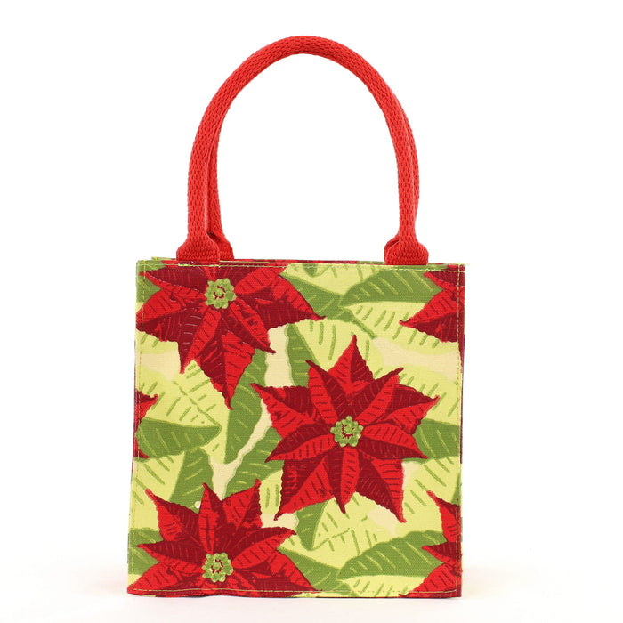 Poinsettia Reusable Itsy Bitsy Gift Bag