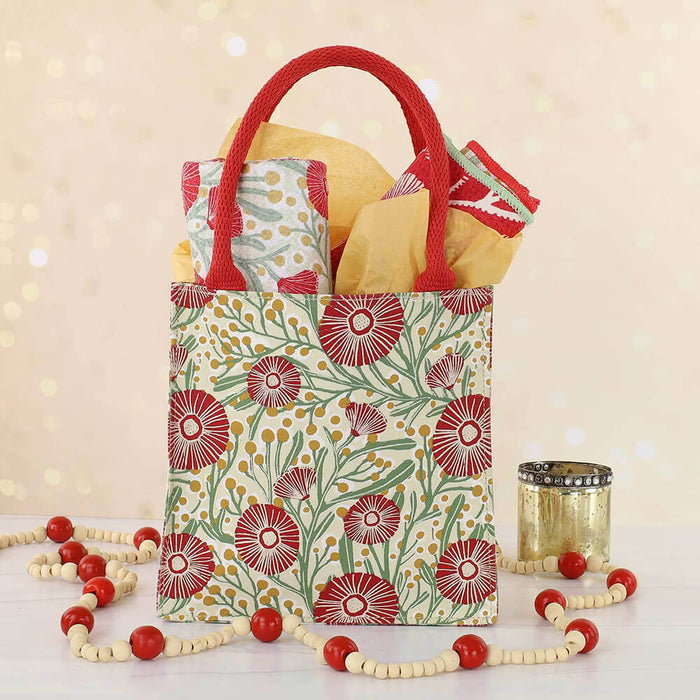 Camellia Bouquet Itsy Bitsy Reusable Gift Bag Tote