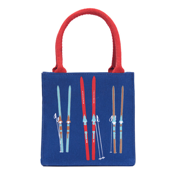 NORDIC SKI NAVY Itsy Bitsy Reusable Gift Bag Tote