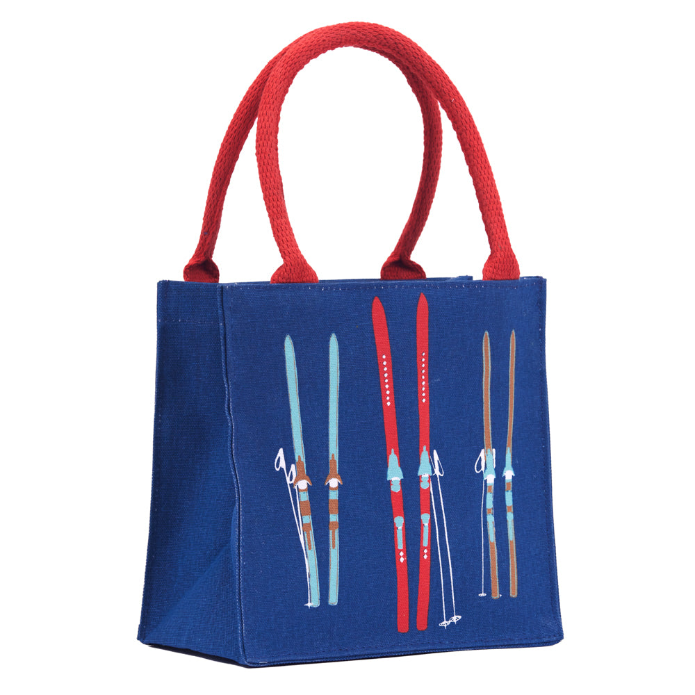 NORDIC SKI NAVY Itsy Bitsy Reusable Gift Bag Tote