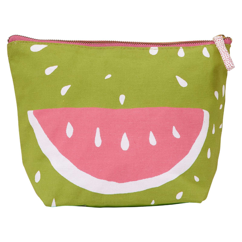 Watermelon Large Canvas Pouch