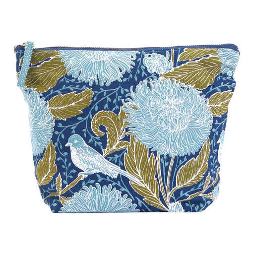 Chrysanthemum Bird Large Canvas Pouch