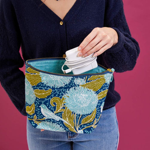 CHRYSANTHEMUM BIRD Pouch, Large