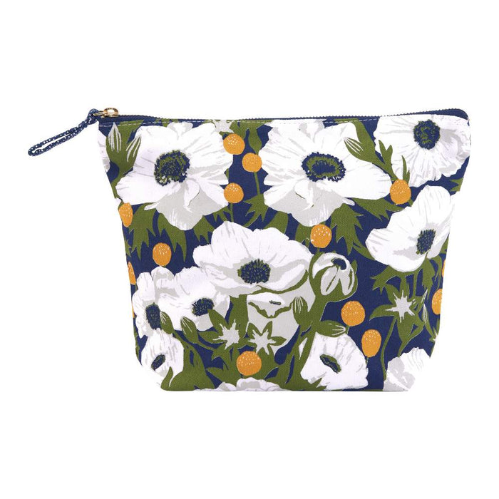 Anemone Poppy Large Canvas Pouch