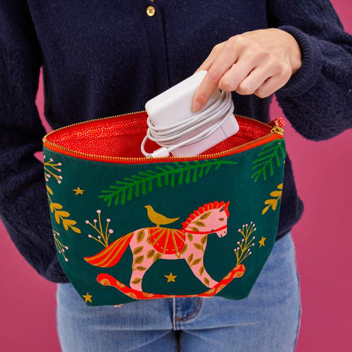 HOLIDAY HORSE Pouch, Large (Available: 08/13/24)