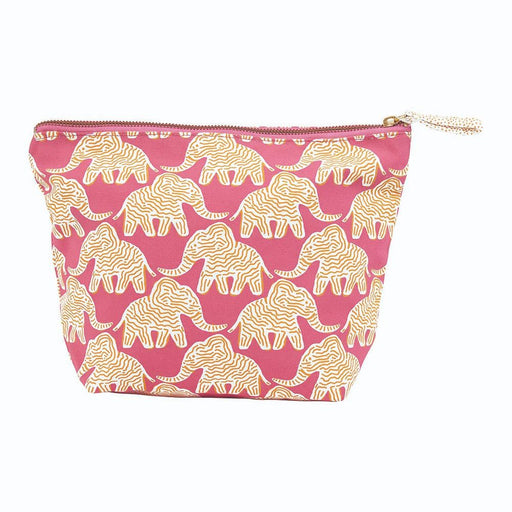 Elephant Large Canvas Pouch