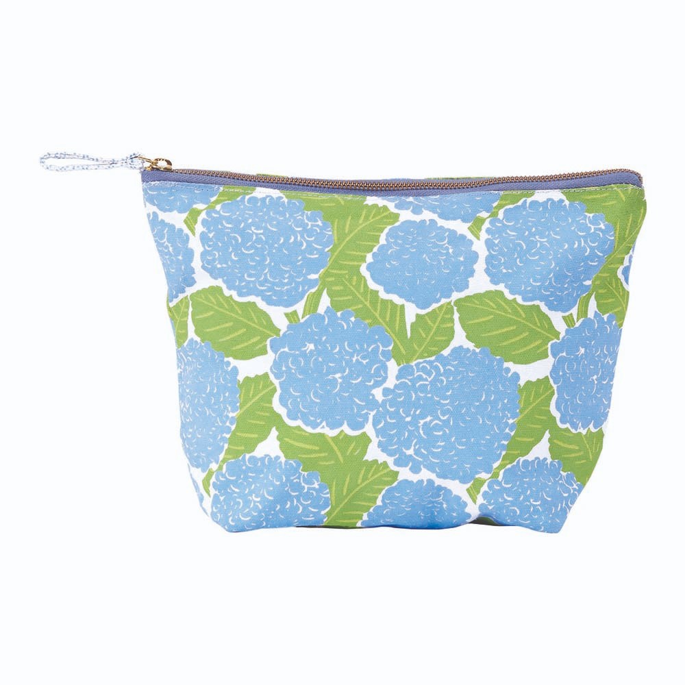 BLUE HYDRANGEA Pouch, Large