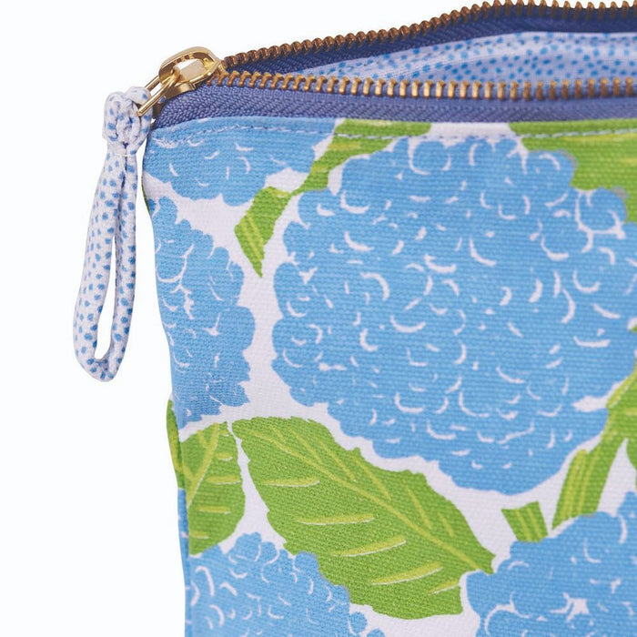 BLUE HYDRANGEA Pouch, Large (Available: 02/05/2025)