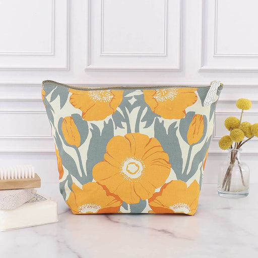 Icelandic Poppies Gold Pouch Large