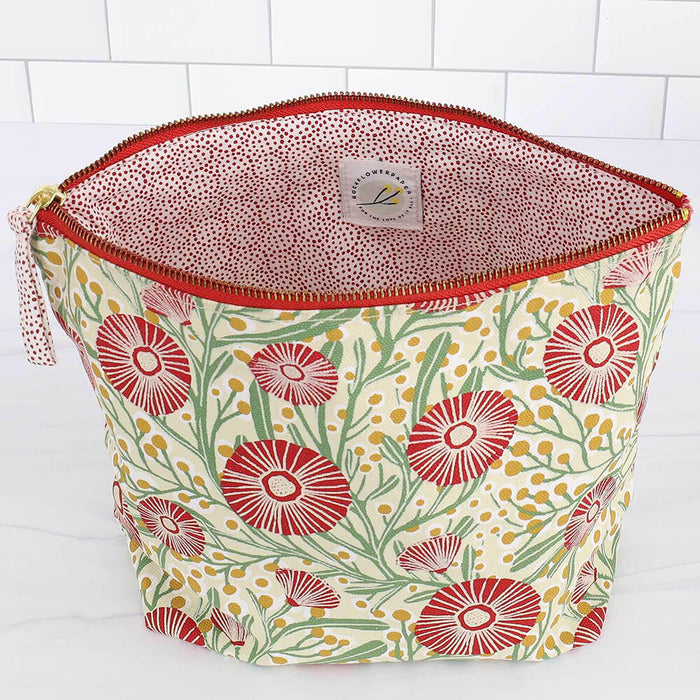 Camellia Bouquet Pouch, Large
