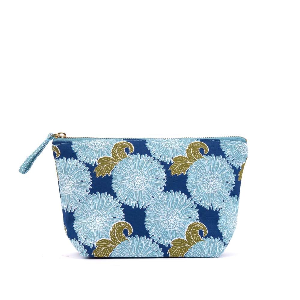 Chrysanthemum Flower Medium Canvas Pouch