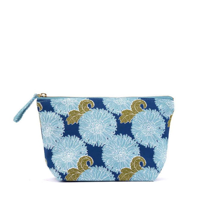 Chrysanthemum Flower Medium Canvas Pouch